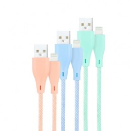 3 CABLES LIGHTNING A USB...