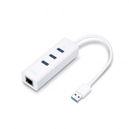 TP-Link - Adaptador UE330 USB3.0 a RJ45 Ethernet Gigabit + HUB USB 3.0