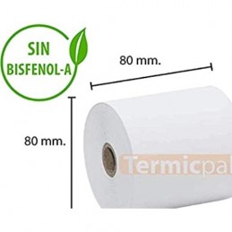 PAPEL TERMICO 80X80X12 MM...